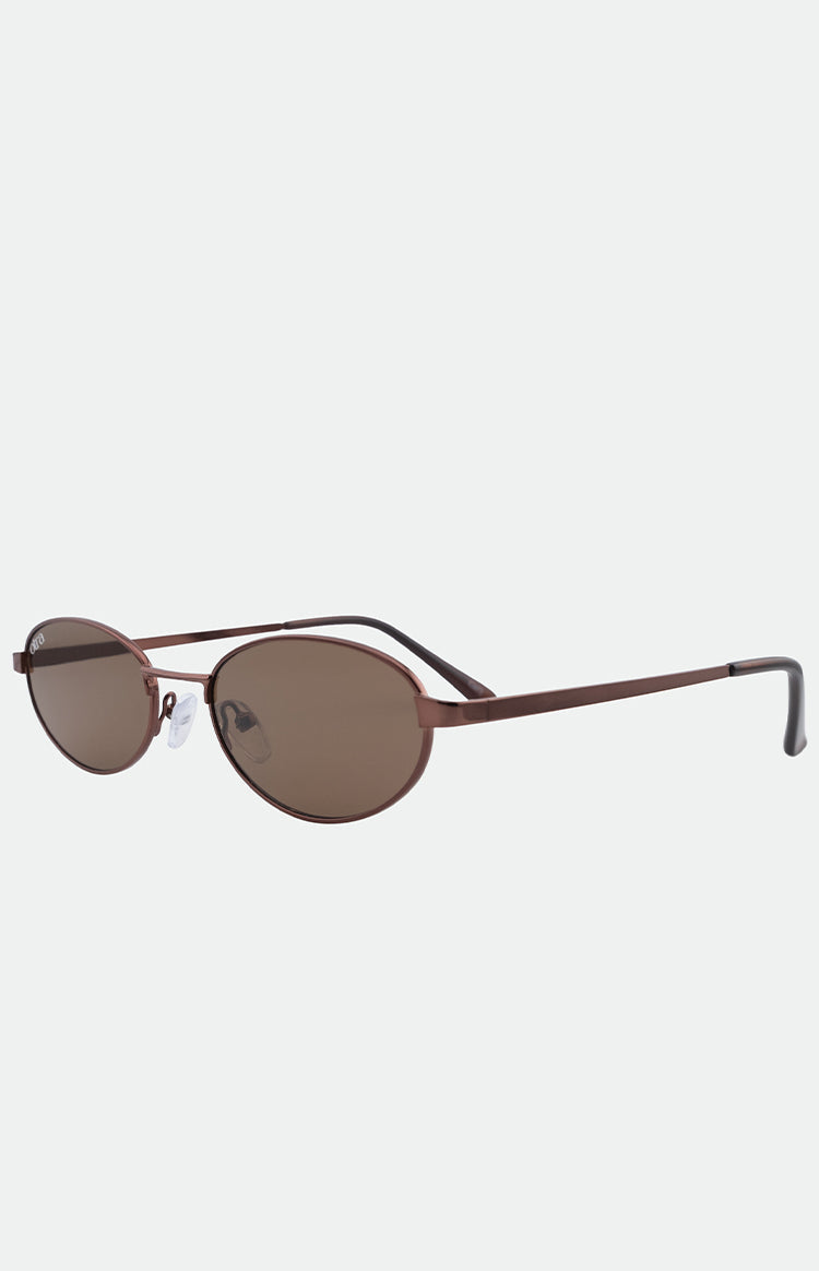 Otra Eyewear Rosie Brown Oval Sunglasses