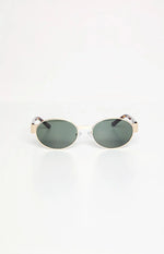 Otra Eyewear Echo Gold Tortoiseshell Round Sunglasses