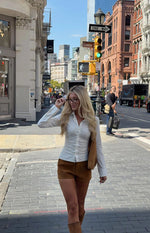 Ottie Tan Suedette Shorts