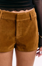Ottie Tan Suedette Shorts Image
