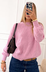 Oxford Pink Knit Sweater Image