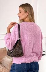 Oxford Pink Knit Sweater Image