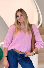Oxford Pink Knit Sweater Image