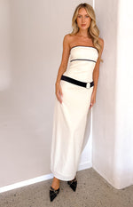 Perilla Cream Strapless Maxi Dress Image