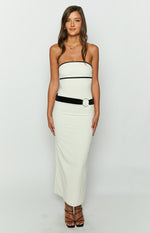 Perilla Cream Strapless Maxi Dress Image