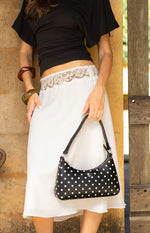 Peta and Jain Josee Black Polka Dot Shoulder Bag Image