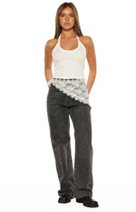 Priscille White Lace Triangle Scarf