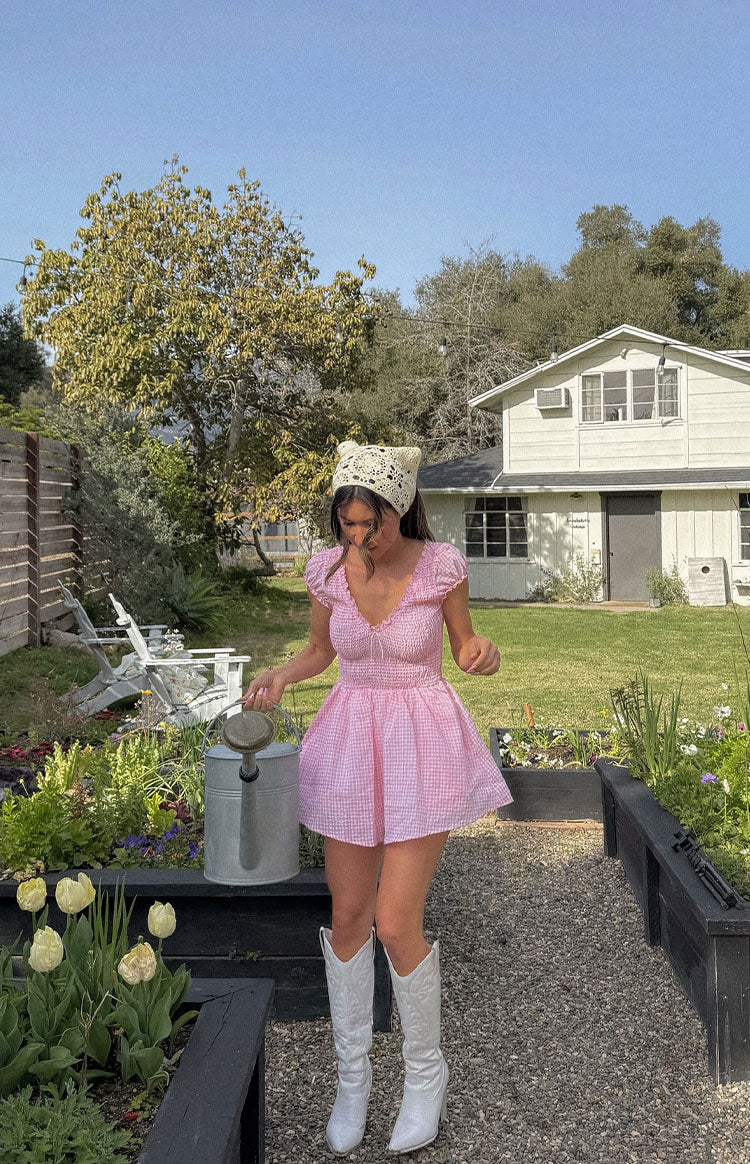 Raldo Pink Gingham Playsuit Image