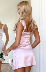 Raph Light Pink Party Mini Dress