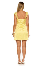 Raph Yellow Party Mini Dress Image
