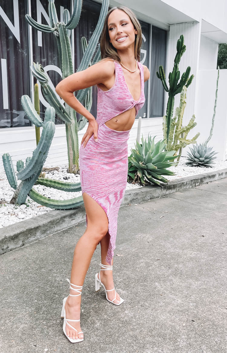 Ravenna Cut Out Maxi Dress Pink Image