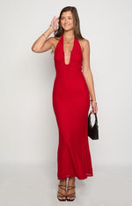 Raymin Red Maxi Dress Image