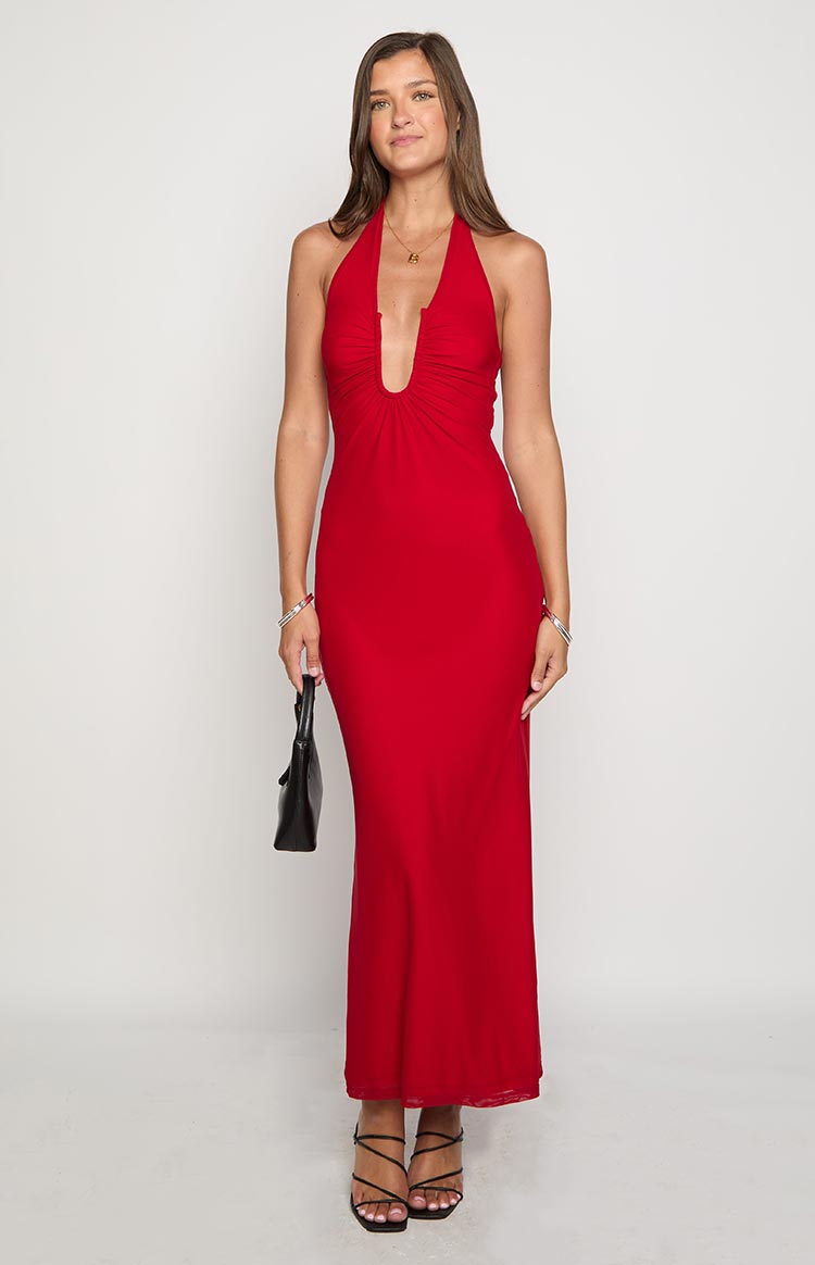 Raymin Red Maxi Dress Image