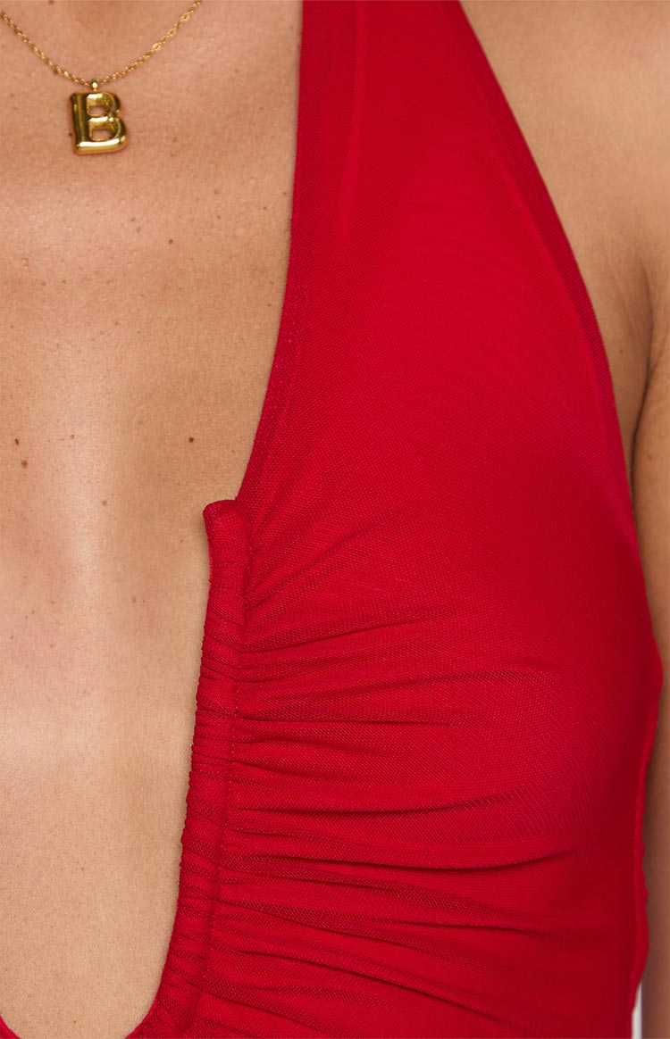 Raymin Red Maxi Dress Image