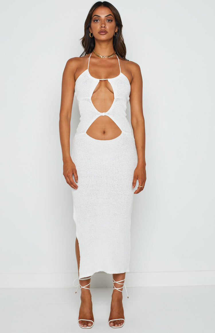 Renata White Cut Out Dress Image