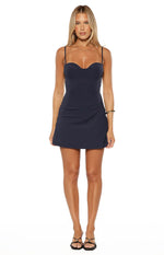 Rhea Navy Mini Dress