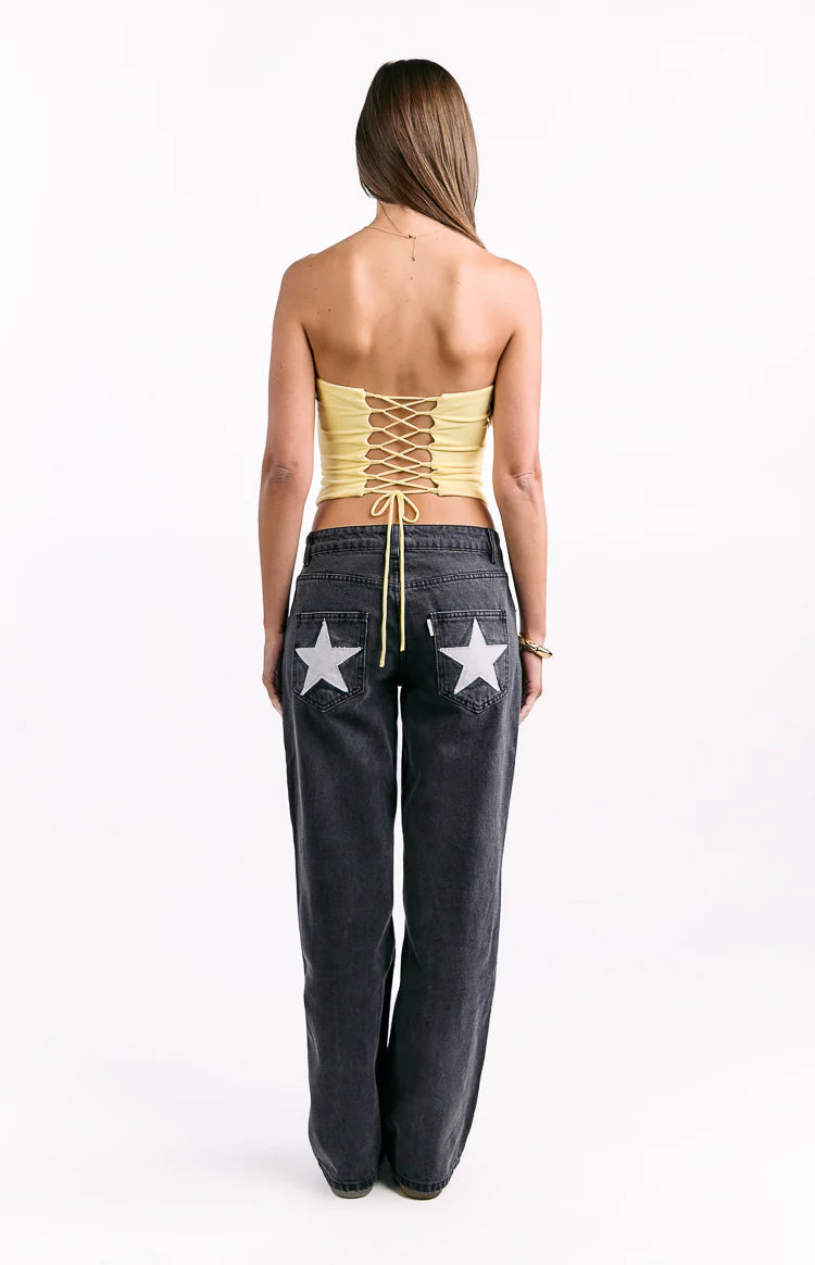 Romeo Yellow Corset Top