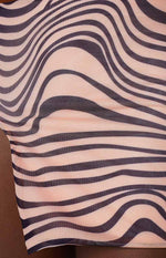 Rosalie Beige Mini Skirt Image