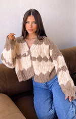 Ryley Brown Knit Cardigan Image