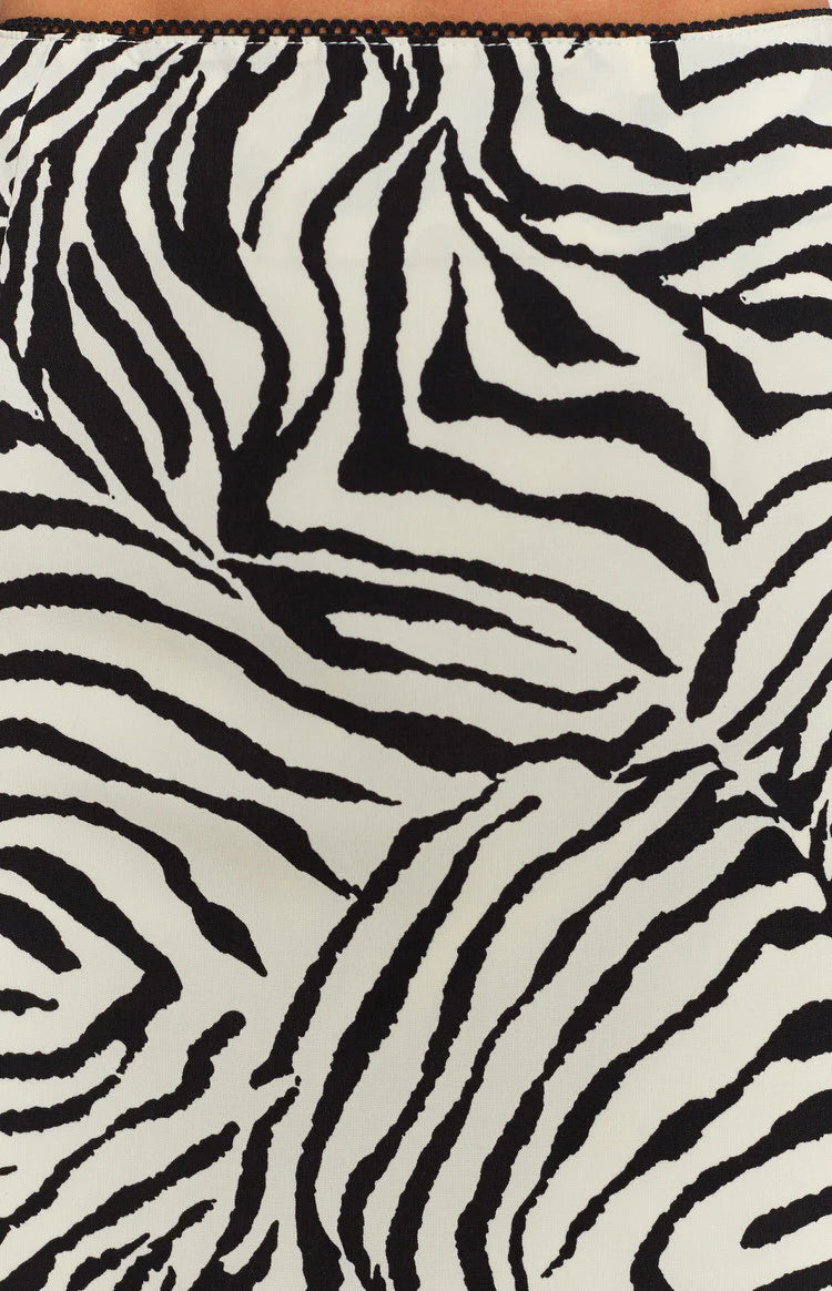 Saturn Mini Skirt Zebra
