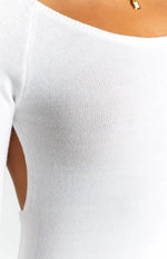 SNDYS Milo White Knit Dress