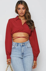 Saddle Up Crop Red