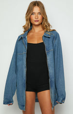 Sally Blue Oversized Denim Jacket Image