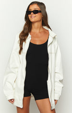 Sally White Oversized Denim Jacket Image