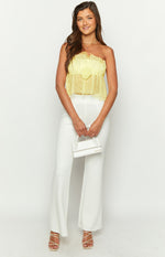 Sariah Yellow Crop Top Image