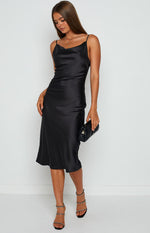 Schiffer Slip Midi Dress Black Image