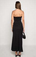 Scotti Black Strapless Corset Maxi Dress Image