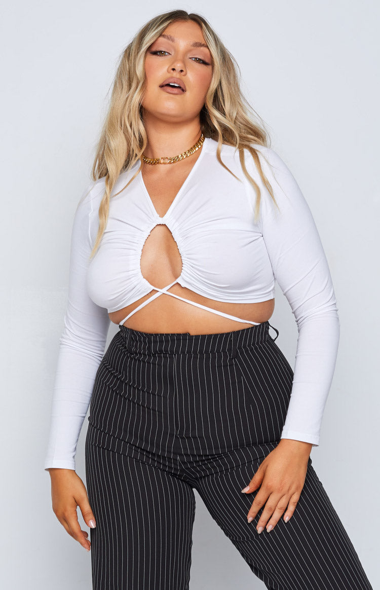 Serena Crop Top White Image