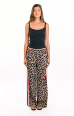 Sharly Leopard Red Racer Stripe Pants Image