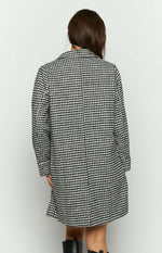 Shila Black and White Check Jacket