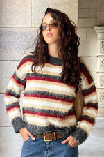 Sicily Multi Stripe Oversized Sweater