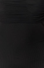 Sierra Black Mesh Mini Dress