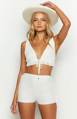 Starstruck White Mini Shorts