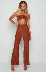 Stassie Rust Halter Top