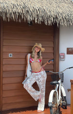 9.0 Swim Sumba Green Floral Bikini Top