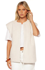 Summi Cream Teddy Fleece Vest Image