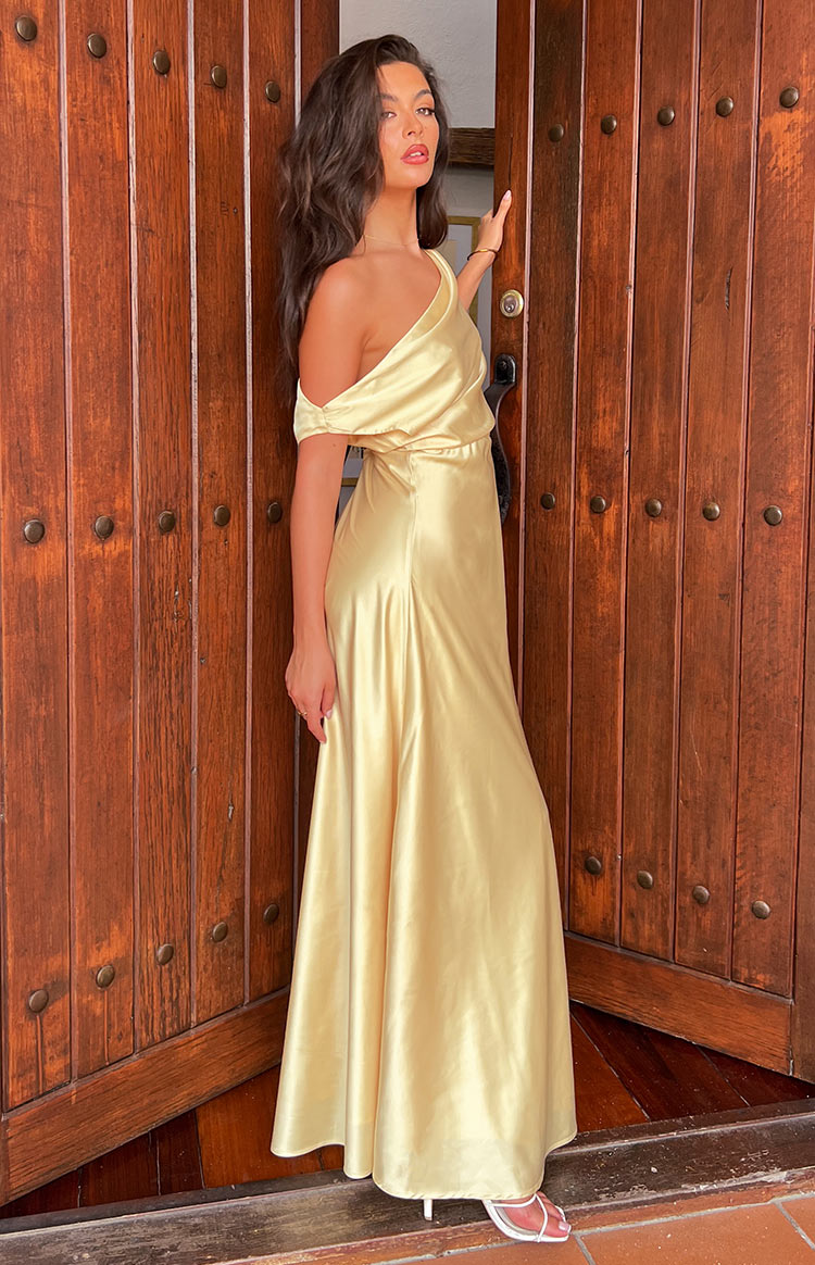 Sunshine Elegance Yellow Formal Maxi Dress Beginning Boutique NZ