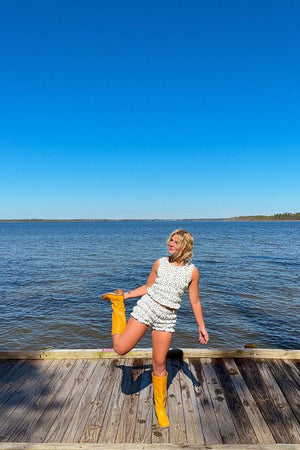 Tango White Polka Dot Shorts
