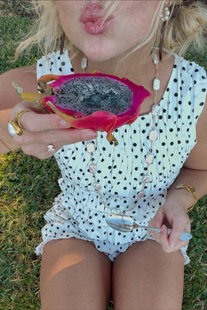 Tango White Polka Dot Shorts