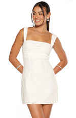 Taylor White Tie Back Mini Dress