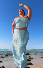 That Occasion Blue Maxi Skirt Image