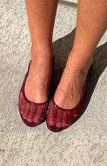 Therapy Arlo Cherry Patent PU Ballet Flats