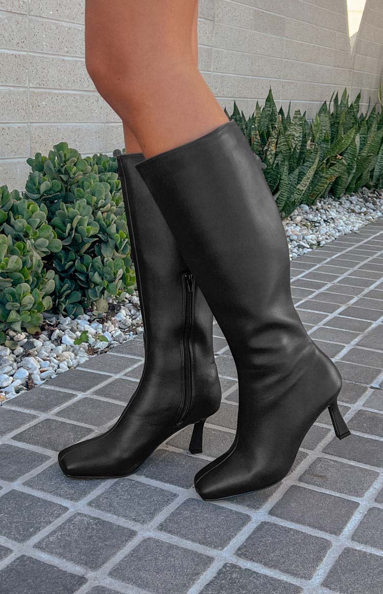 Therapy Candid Black Knee High Boots Image