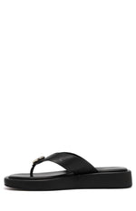 Therapy Val Black Platform Silver Trim Sandals Image