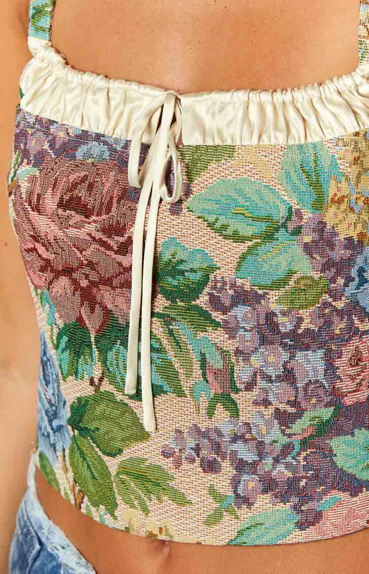 Till Forever Floral Tapestry Top Image