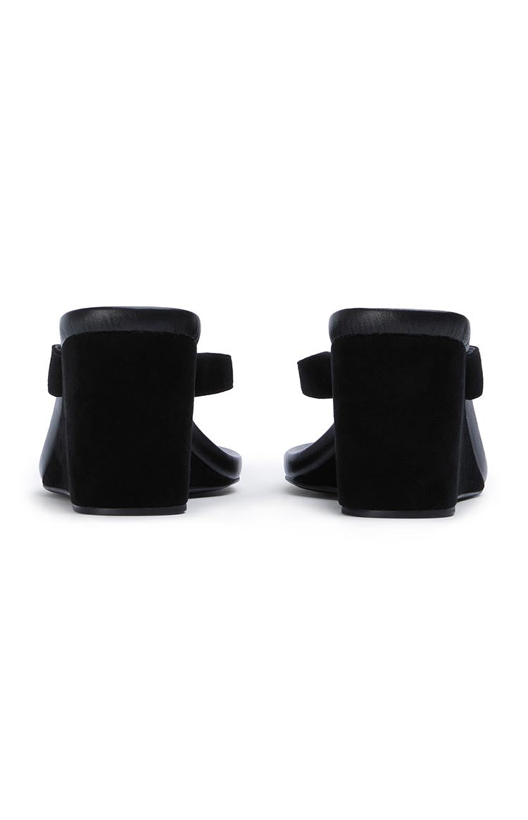 Tony Bianco Avanti Black Suede Wedge Heels Image